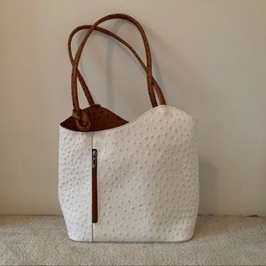 ostrich skin bag